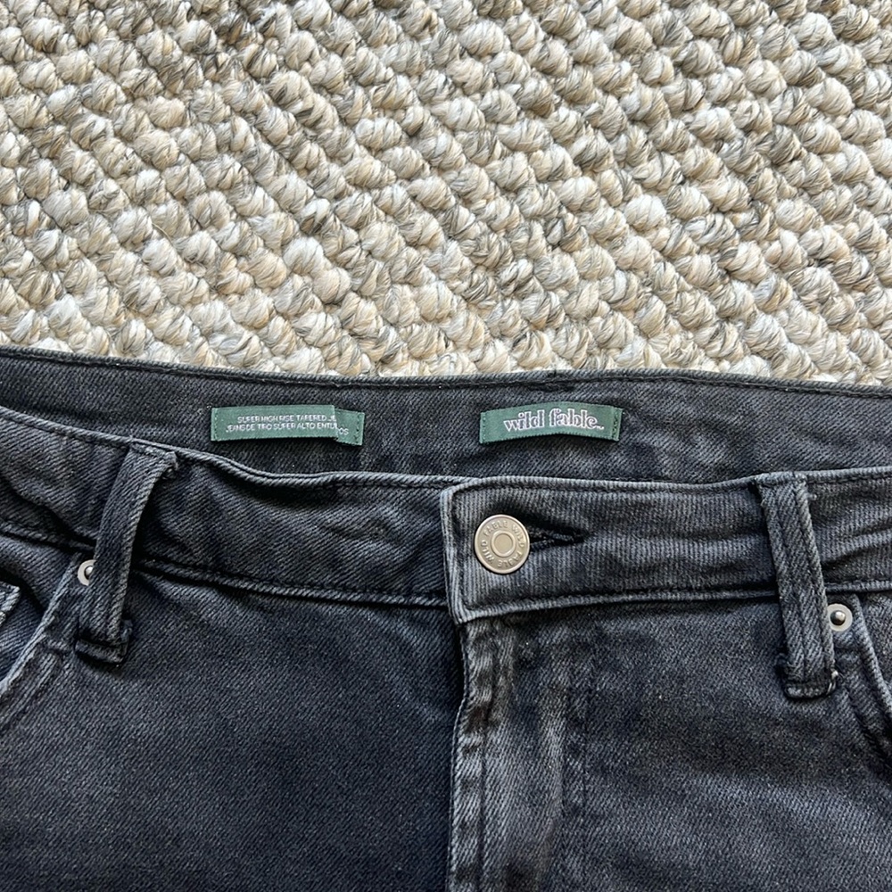 Wild fable super high rise tapered jean